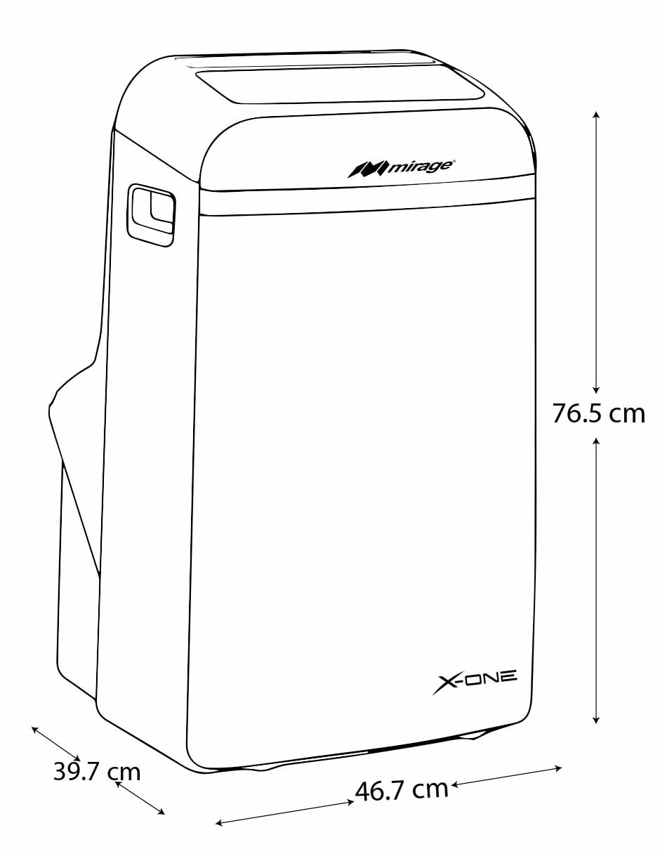 Aire acondicionado portatil X-One frío y calor MAPS1411H 100 V 4