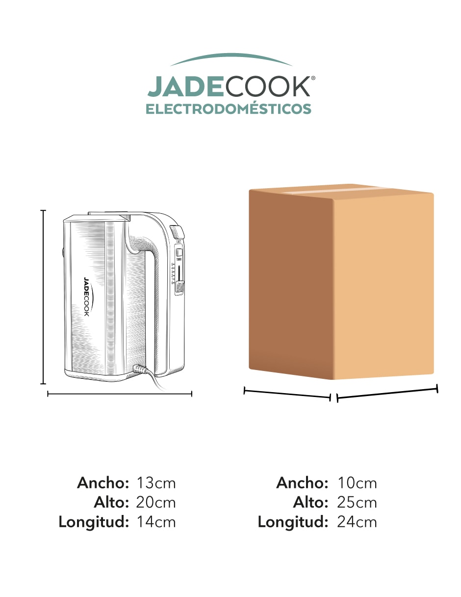 Batidora Jade Cook 5 velocidades + 1 turbo JADE BATIDORA MANUAL
