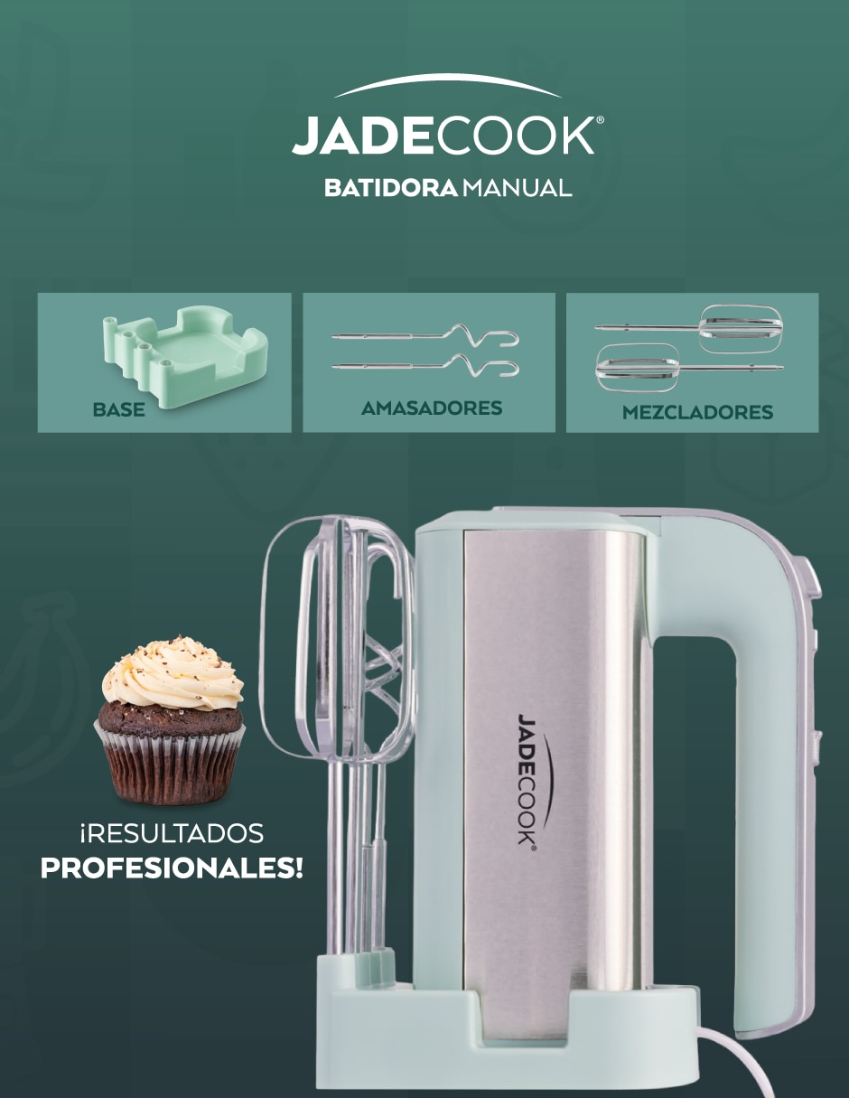 Batidora Jade Cook 5 velocidades + 1 turbo JADE BATIDORA MANUAL