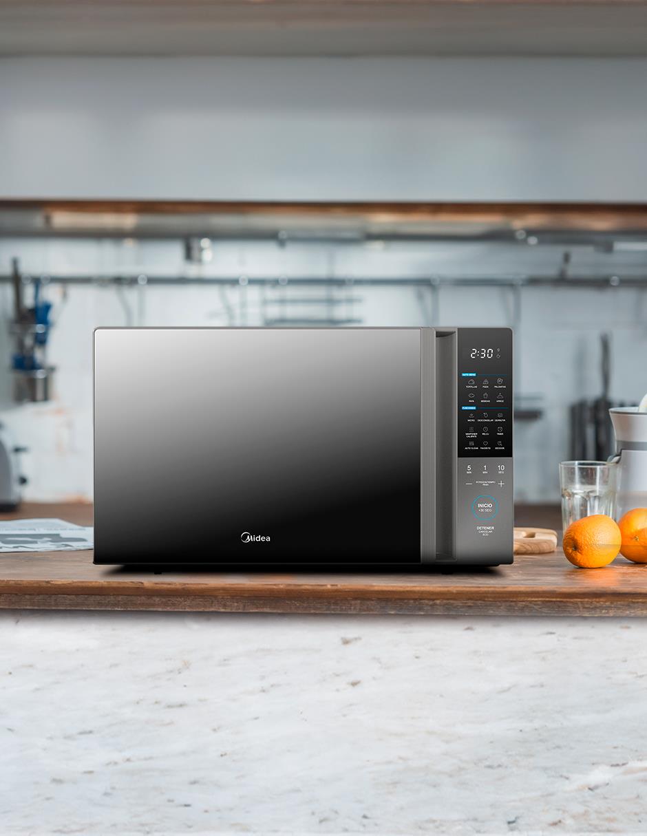Horno de microondas convencional Midea modelo MMDT11S2MG de 1.1 pies cúbicos