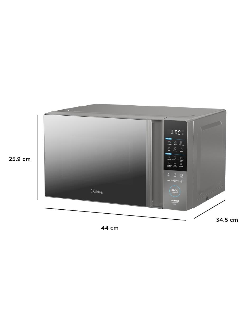 Horno de microondas convencional Midea modelo MMDT07S2MG de 0.7 pies cúbicos