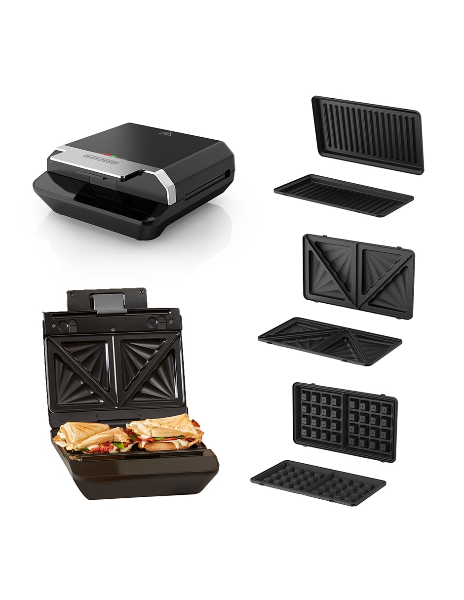 Sandwichera y Waflera 3 en 1 Multipress