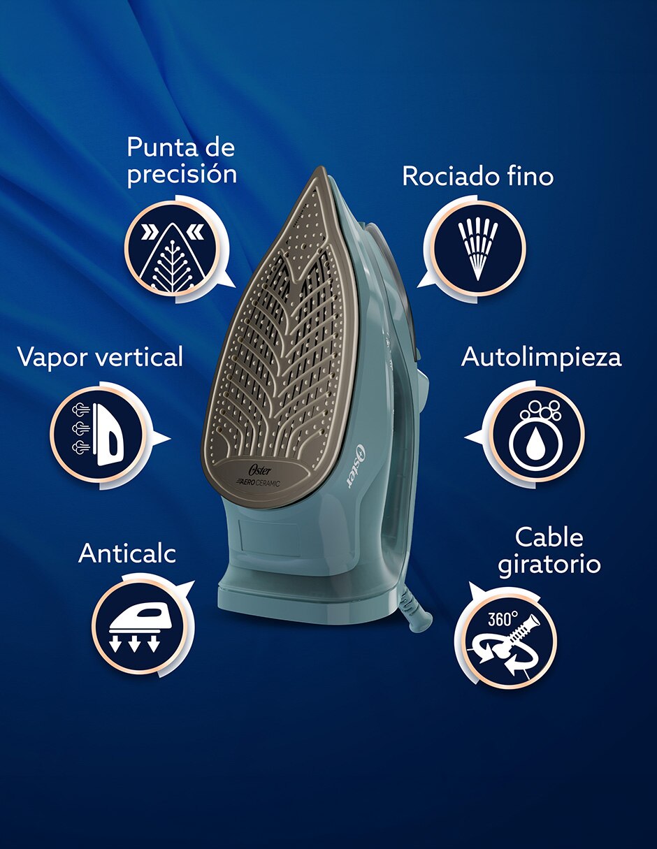 Plancha para ropa suela aeroceramic 5