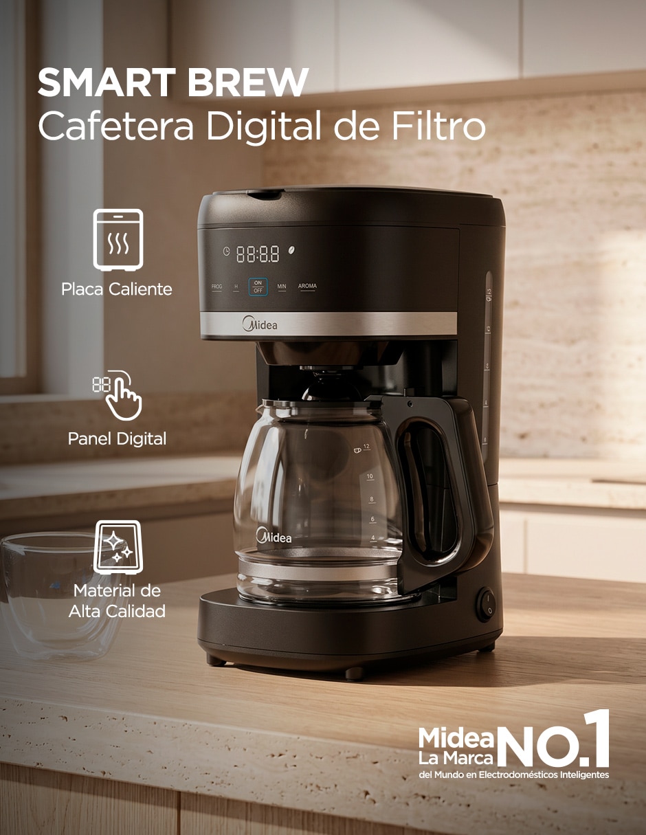 Cafetera de goteo smart brew mcd12rwck 2